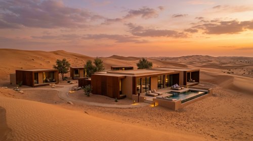 Luxury Al Faya Retreat: Minimalist Desert Design Hotel 2026
